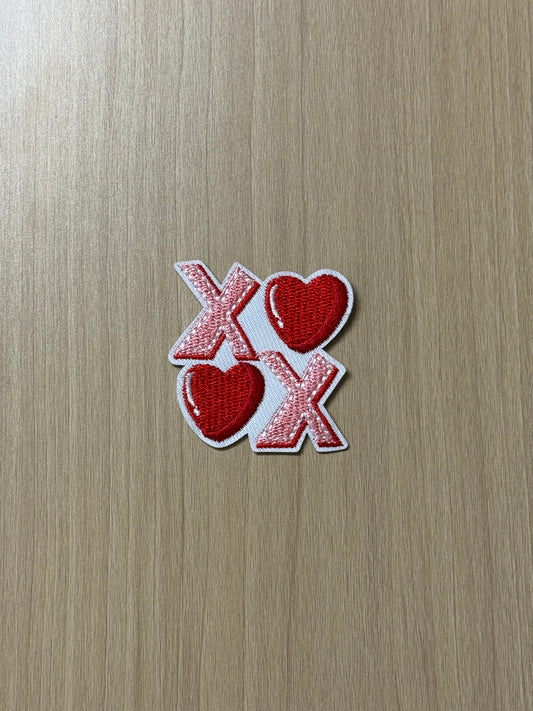 XOXO Heart Iron On Patch (2")