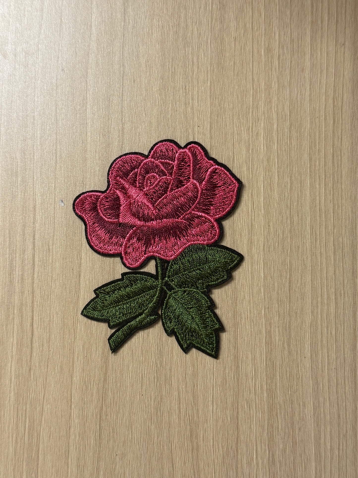 3” Rose Iron on Patch