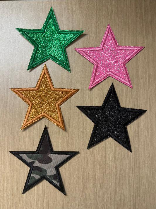 4” Star Iron On Patches