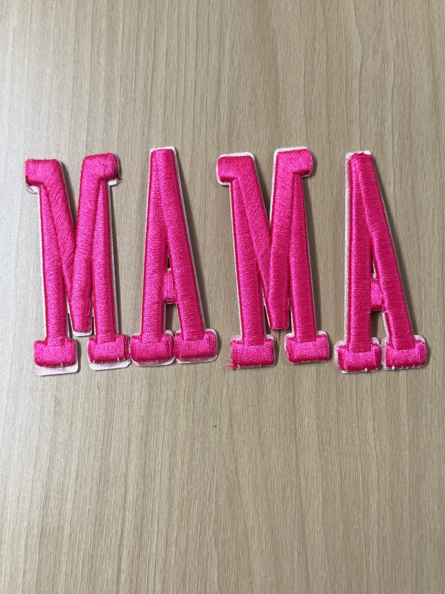 4” “Mama” Iron On Patches