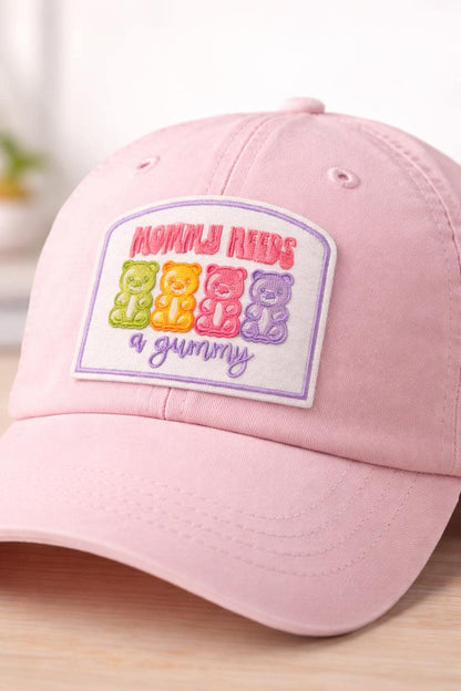 Mommy Needs Gummy Bear Embroidered Patch | Funny Mom Iron-On Apparel