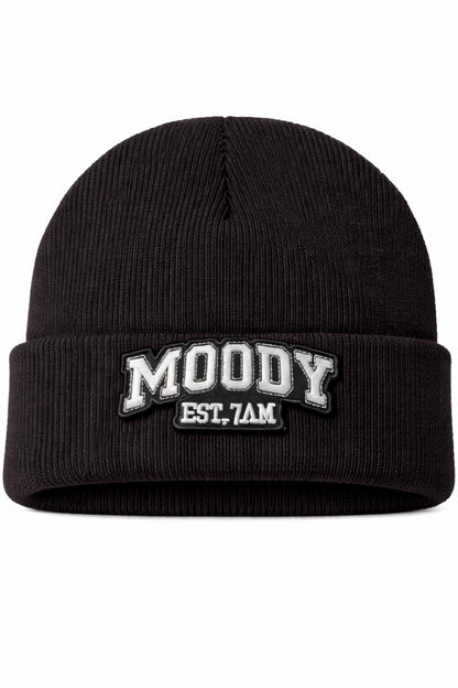 Moody Est 7AM Patch | Varsity Style Embroidered Iron On Bag Backpack Accessory