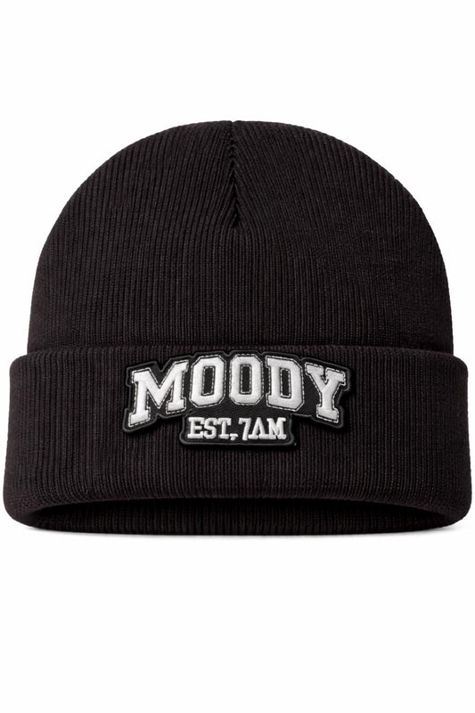 Moody Est 7AM Patch | Varsity Style Embroidered Iron On Bag Backpack Accessory
