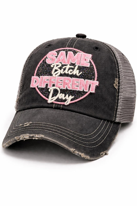 Glitter Embroidered Iron On Patch | Sassy Quote, DIY Hat Bar Accessory