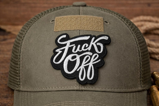 Funny Fuck Off Patch, Adult Humor Embroidered Patch, Sarcastic Patch, Funny Hat Patch, Offensive Humor Patch, Morale Patch, Biker Patch