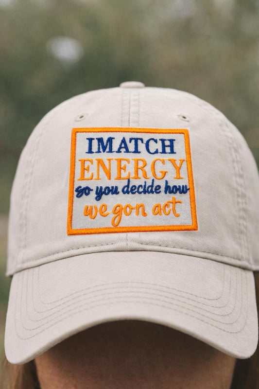 I Match Energy Embroidered Patch, Sassy Quote Iron On Patch, Humor Statement Apparel