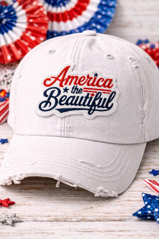Embroidered America Patch, Patriotic Iron-On USA Flag Bow (3 Inch)