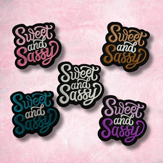 Embroidered Sweet and Sassy Patch, Coquette Girly Western Hat Patch