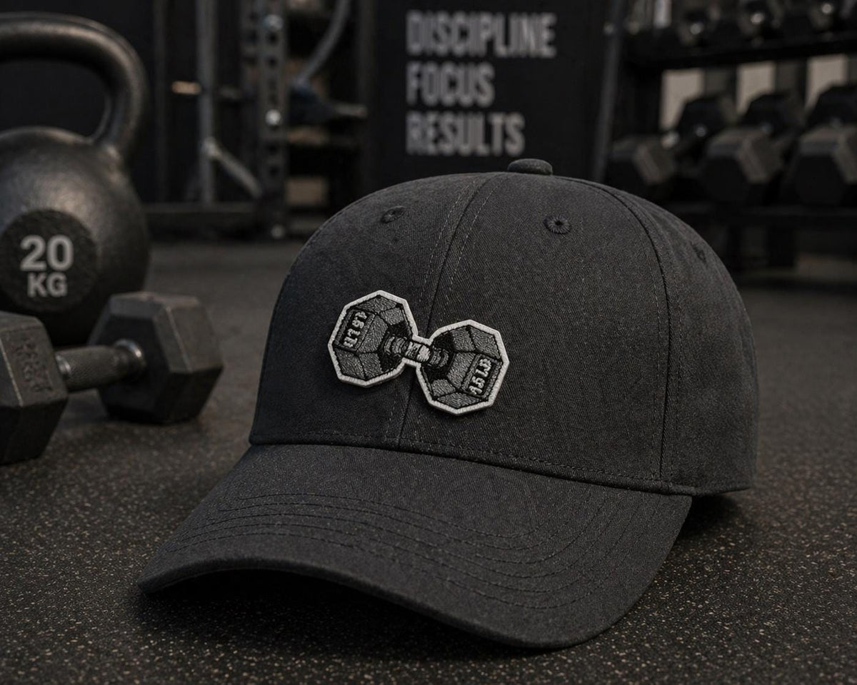 Embroidered Dumbbell Patch, Fitness Workout Iron-On, Gym Weight Lifting Apparel