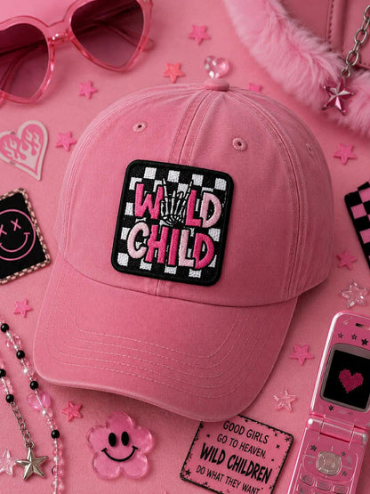 Wild Child Embroidered Patch | Iron-On Y2K Grunge Applique