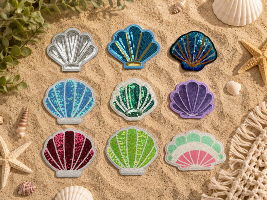 Seashell Sequin Patch