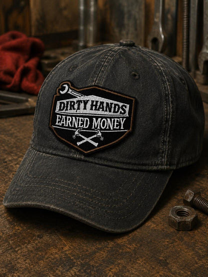 Dirty Hands Earned Money Mechanic Embroidered Patch