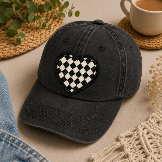 Checkered Heart Patch