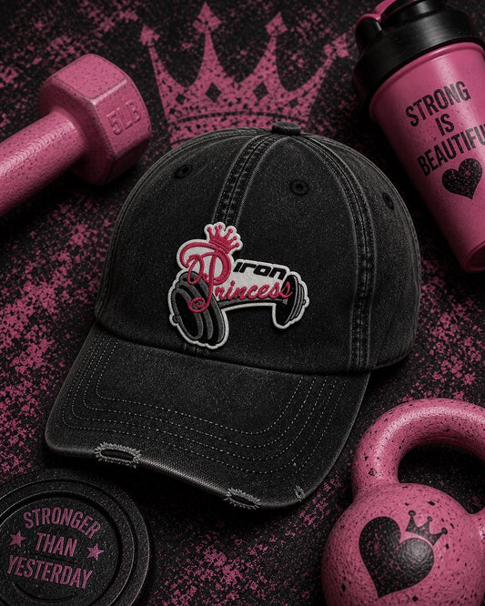 Iron Princess Embroidered Patch, Fitness Gym Weightlifting Hat Applique