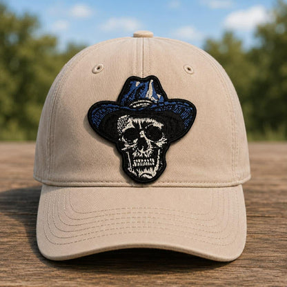 Western Skull Cowboy Patch