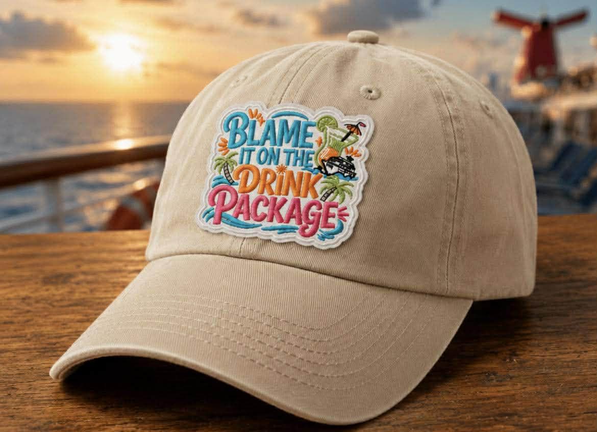Blame It On The Drink Package Cruise Patch