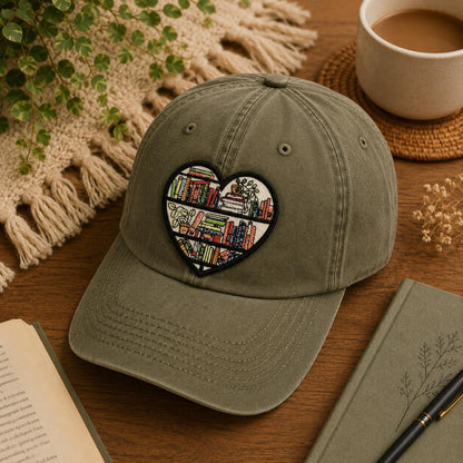 Heart Bookshelf Patch