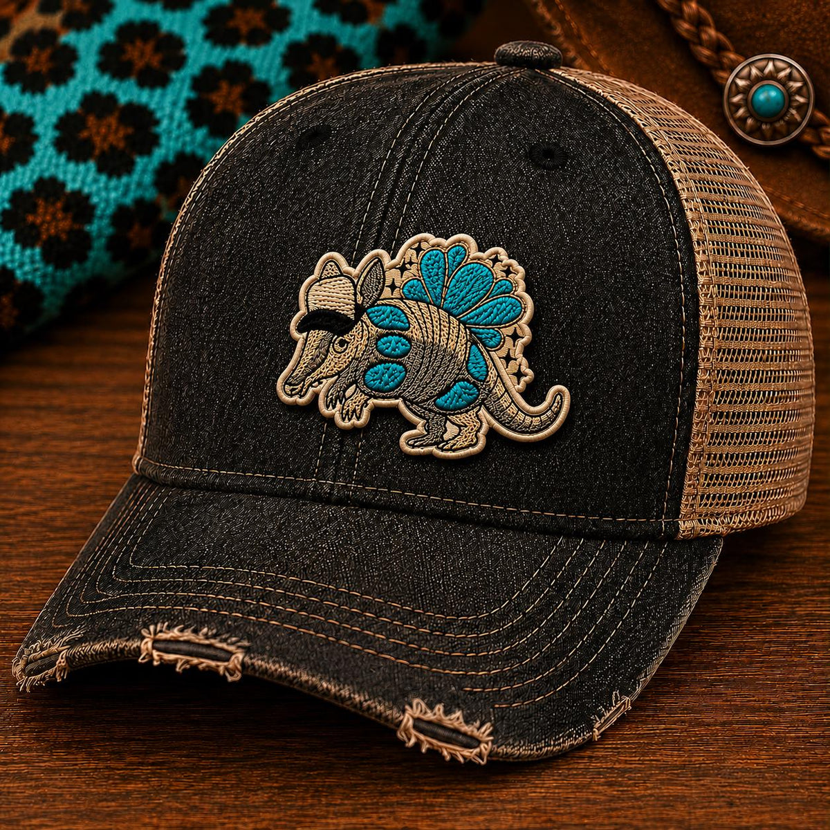 Western Armadillo Trucker patch