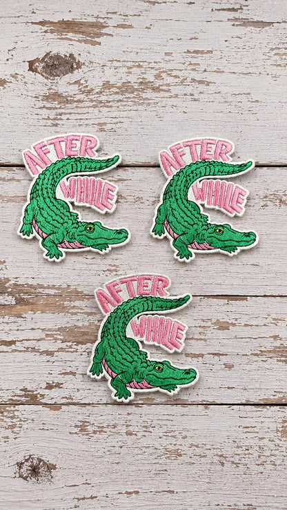 After While Alligator Embroidered Patch