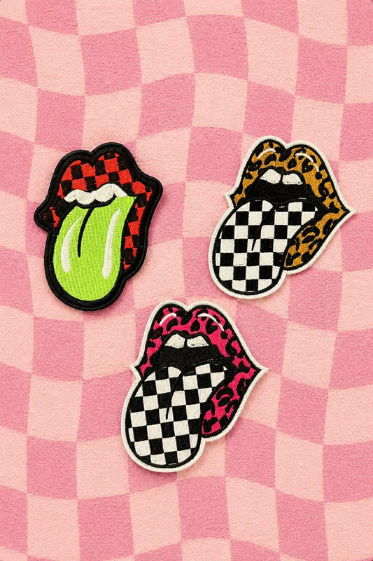 Checkerboard Tongue Patch