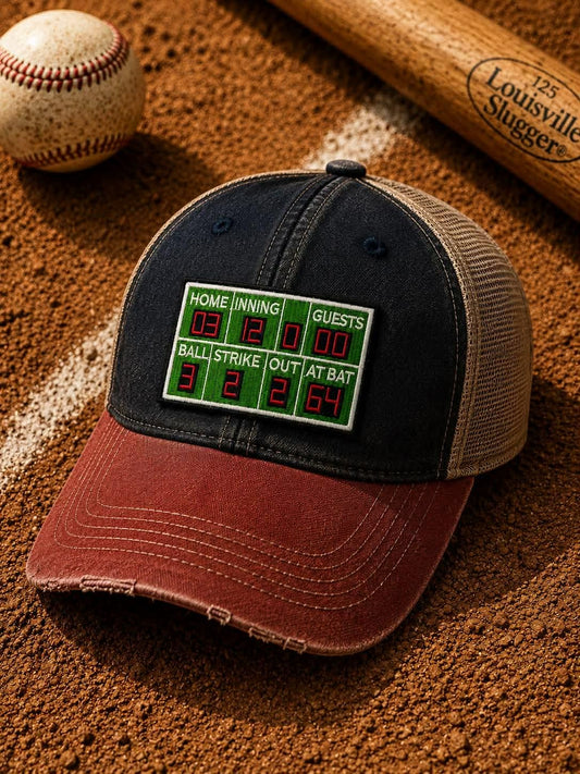 Baseball Scoreboard Embroidered Patch