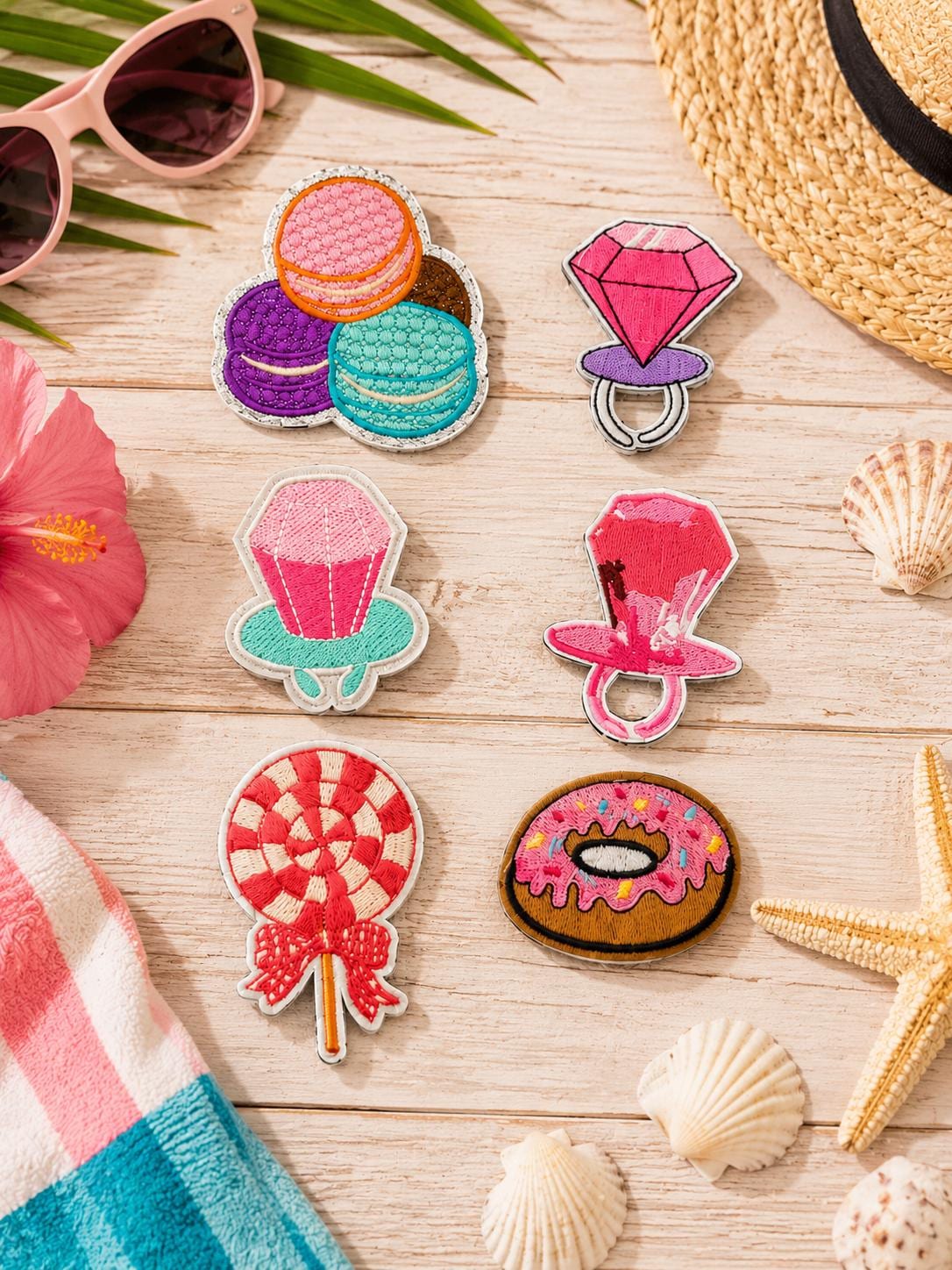 Candy, Donut & Pink Coquette Iron-On Patches