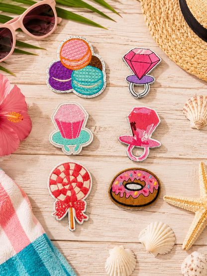 Candy, Donut & Pink Coquette Iron-On Patches