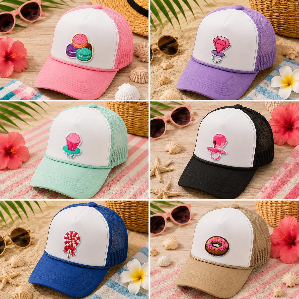 Candy, Donut & Pink Coquette Iron-On Patches