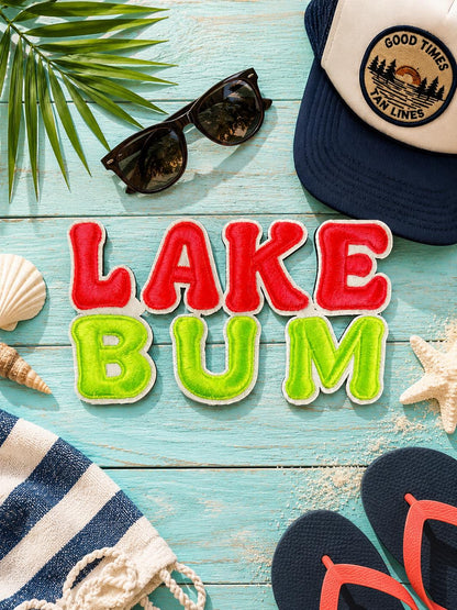 Lake Bum Embroidered Patch