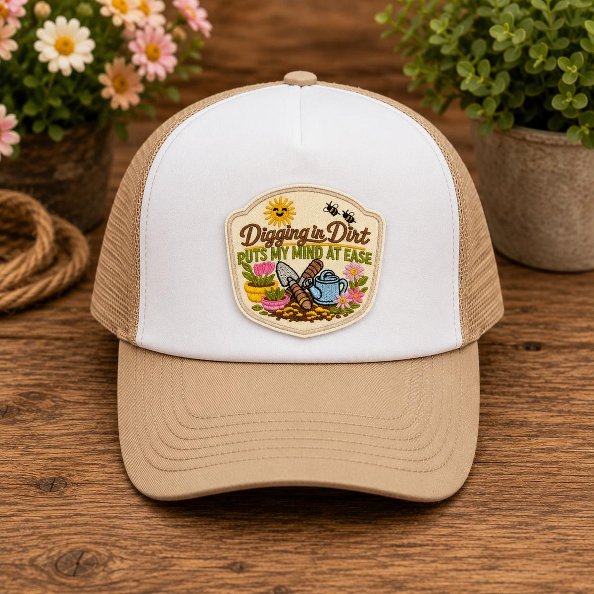 Digging in Dirt Puts My Mind at Ease Gardening Patch