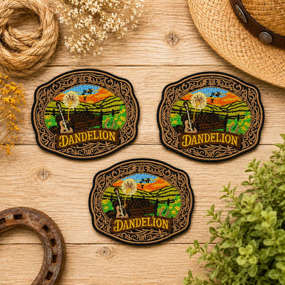 Dandelion Western Scenic Embroidered Patch