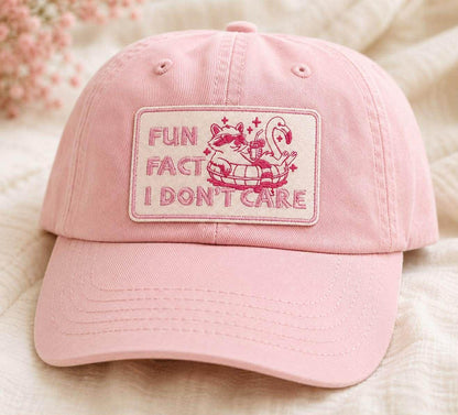 Fun Fact I Dont Care Pink Patch