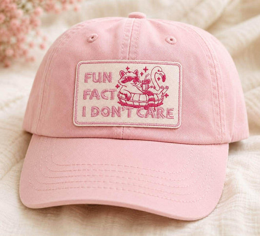 Fun Fact I Dont Care Pink Patch