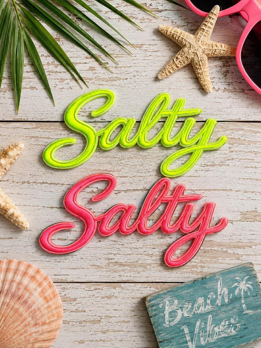 Pink or Green Salty Beach Patch