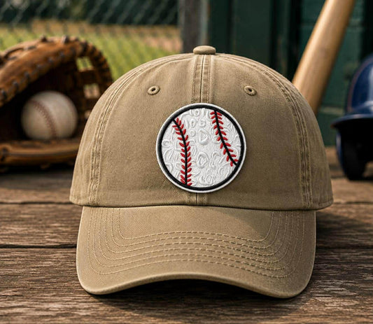 Baseball Leopard Patch