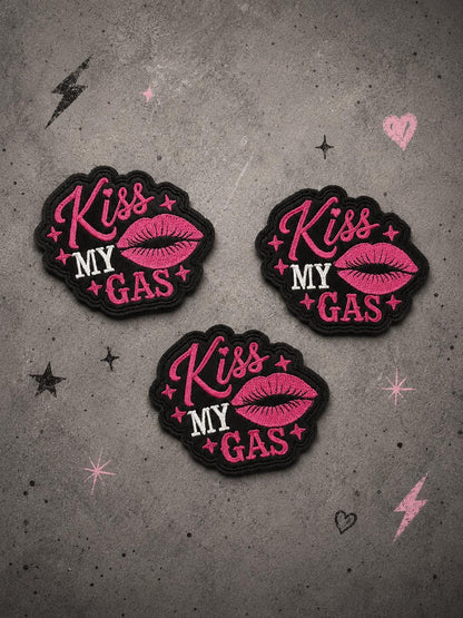 Kiss My Gas Embroidered Patch