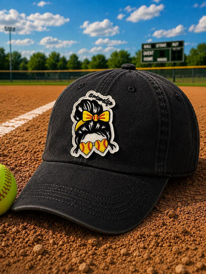 Softball Batter Embroidered Patch