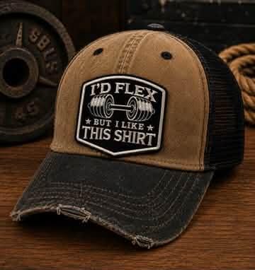 Id Flex But I Like This Shirt Gym Patch
