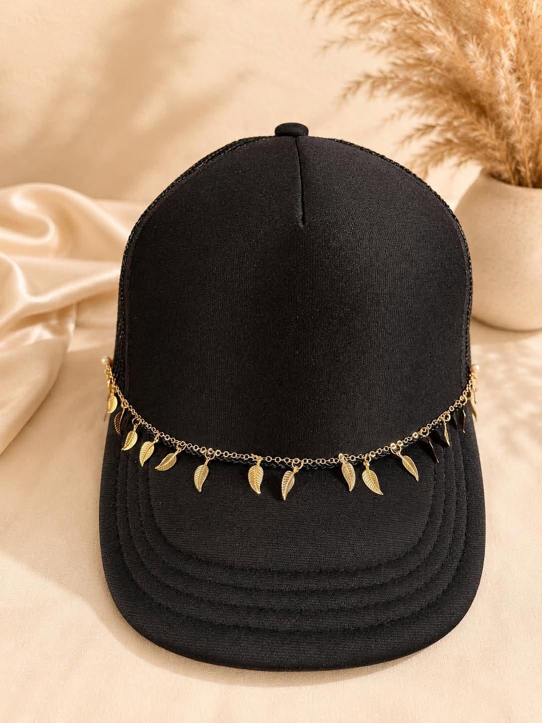 Gold Leaf Hat Chain
