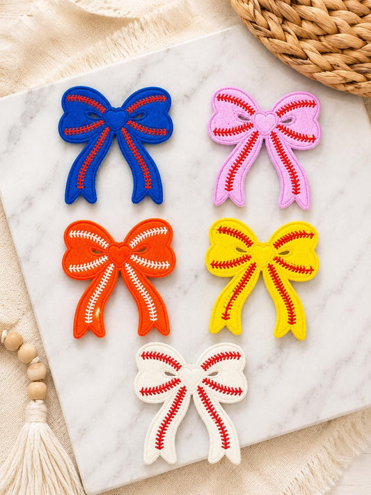 Baseball Stitch Bow Patch