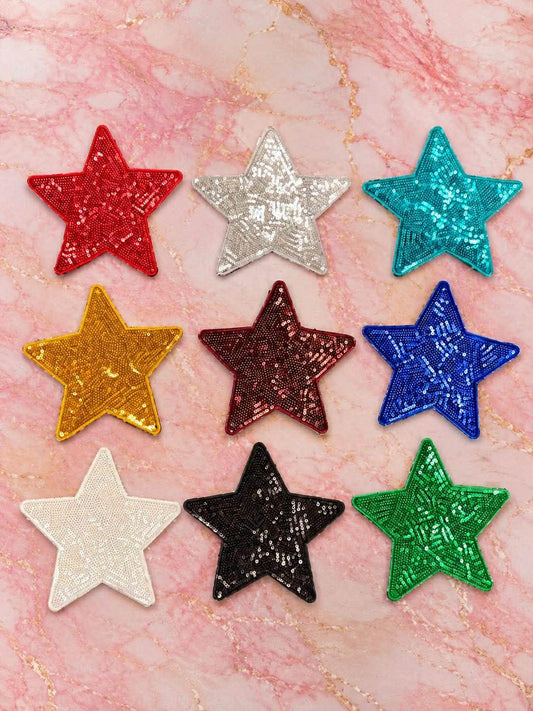 5" Sequin Star Patch