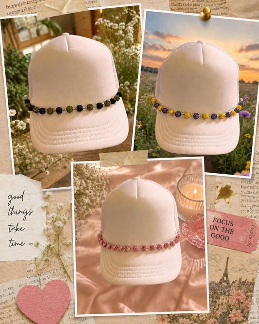 Sparkle Beaded Hat Chain