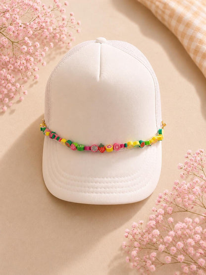 Fruit Beaded Trucker Hat Chain