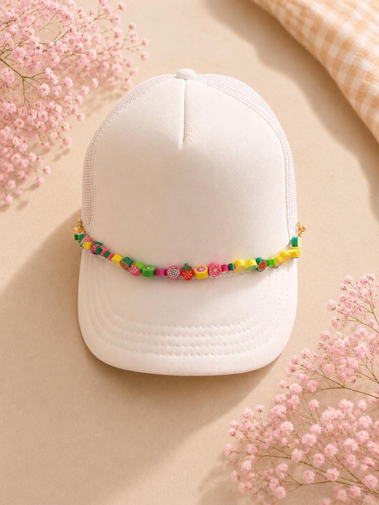 Fruit Beaded Trucker Hat Chain