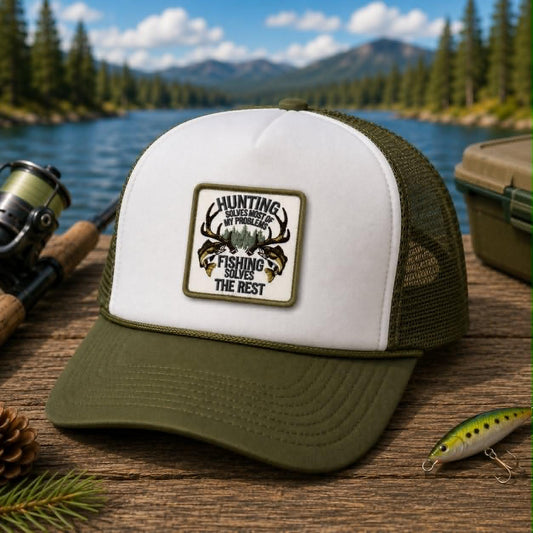 Hunting Solves Most of My Problems Fishing Solves the Rest Patch