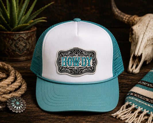 Howdy Western Turquoise Patch