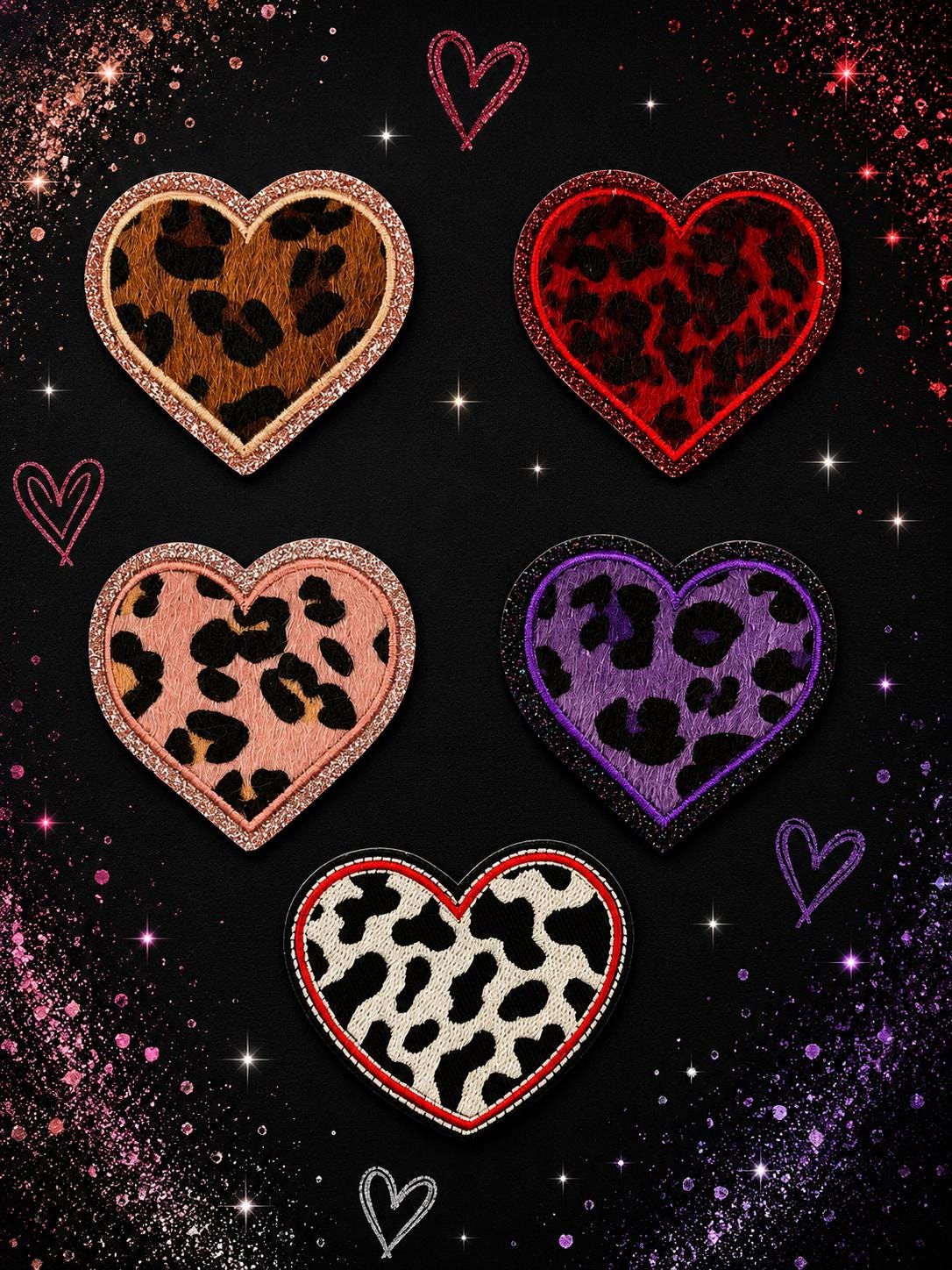 Leopard Heart Patch