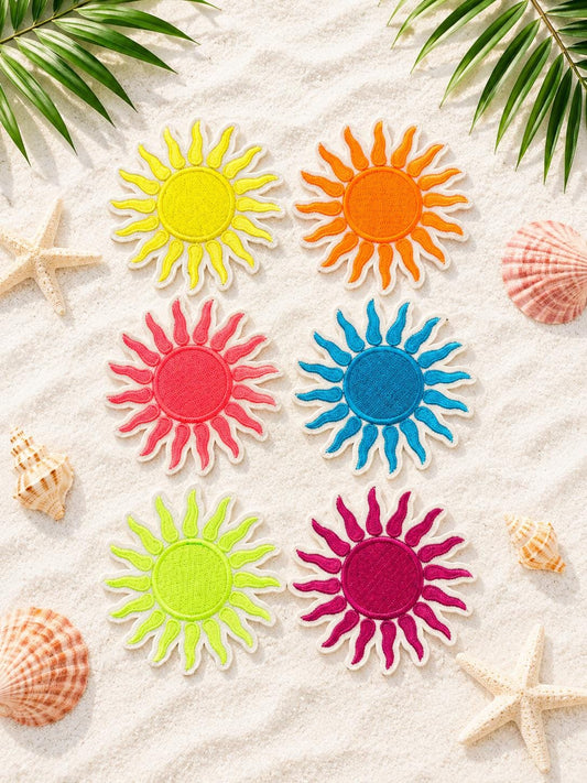 Colorful Sunshine Embroidered Patch