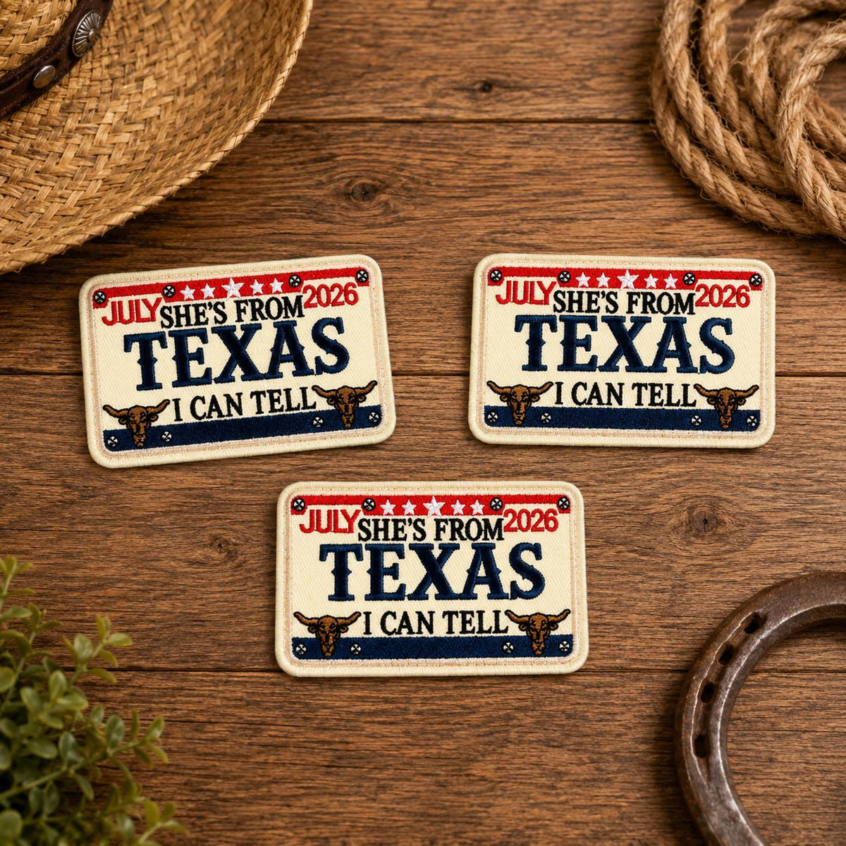 July 2026 Texas Girl-Western Rodeo Embroidered Patch