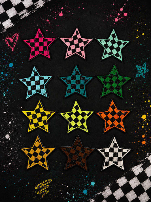 Checker Star Patch